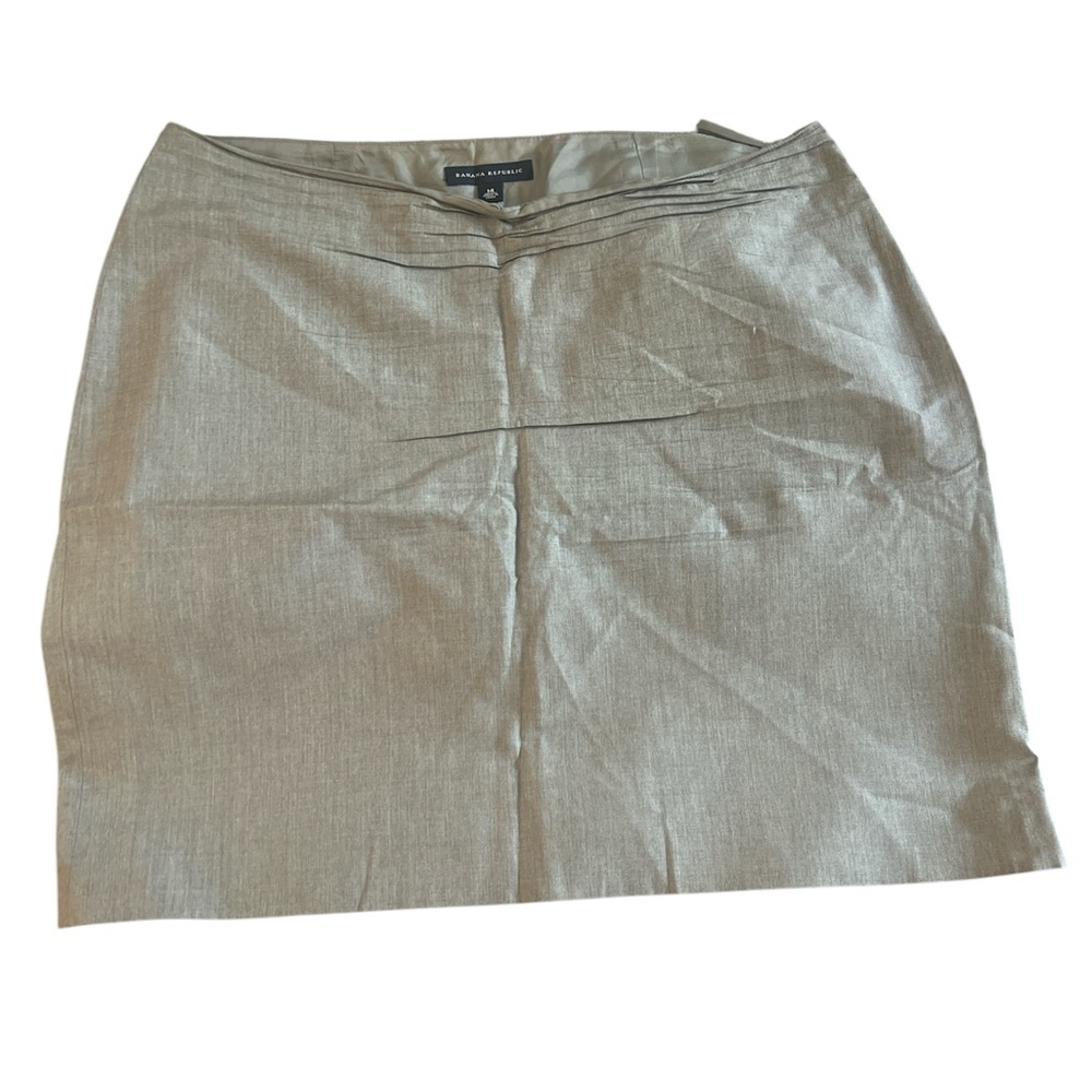 Banana Republic Women’s Grey 100% Silk Skirt Size 14